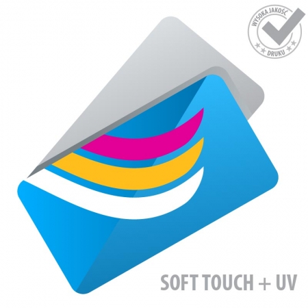 Wizytówki Soft Touch + UV