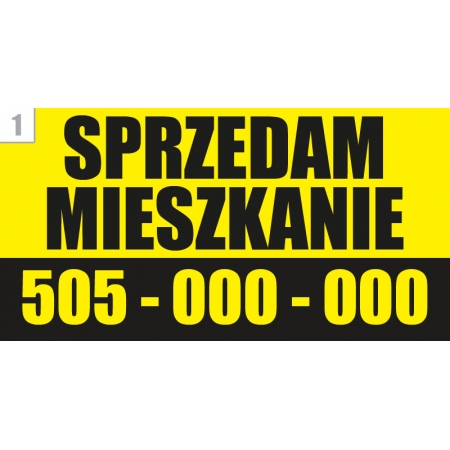 Baner reklamowy Sprzedam Mieszkanie