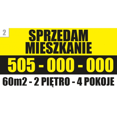 Baner reklamowy Sprzedam Mieszkanie